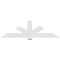 Ekena Millwork Kennewick Architectural Grade PVC Gable Bracket, 84"W x 24 1/2"H x 4"D x 6"F, 7/12 Pitch GBP084X25X0406KEN00 - alternate 2